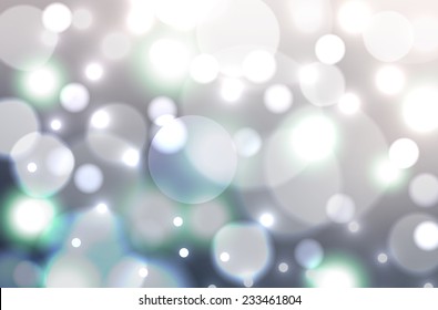 blurred background with bokeh lights snowfall. Perfect template for posters, websites, magazines, brochures, catalogs