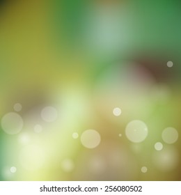 Blurred background with bokeh. Vector illustration