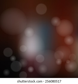 Blurred background with bokeh. Vector illustration