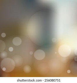 Blurred background with bokeh. Vector illustration