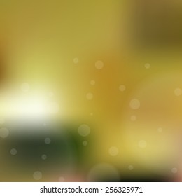 Blurred background with bokeh. Vector illustration