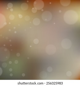 Blurred background with bokeh. Vector illustration