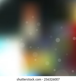 Blurred background with bokeh. Vector illustration