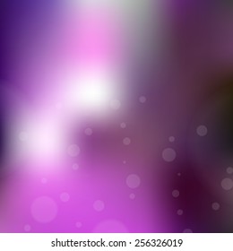 Blurred background with bokeh. Vector illustration