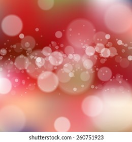 Blurred background with bokeh. Vector illustration