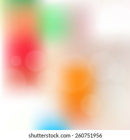 Blurred background with bokeh. Vector illustration