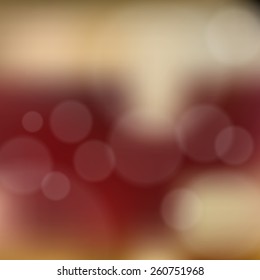 Blurred background with bokeh. Vector illustration