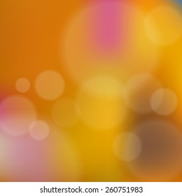 Blurred background with bokeh. Vector illustration