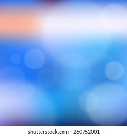 Blurred background with bokeh. Vector illustration