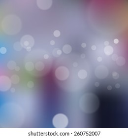 Blurred background with bokeh. Vector illustration