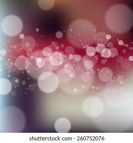 Blurred background with bokeh. Vector illustration