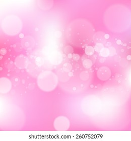 Blurred background with bokeh. Vector illustration