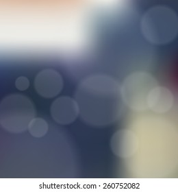 Blurred background with bokeh. Vector illustration