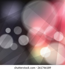 Blurred background with bokeh. Vector illustration