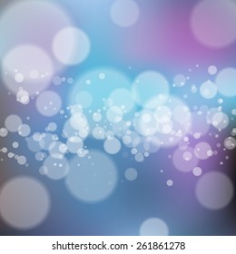 Blurred background with bokeh. Vector illustration