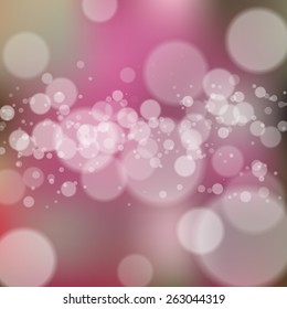 Blurred background with bokeh. Vector illustration