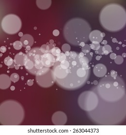 Blurred background with bokeh. Vector illustration
