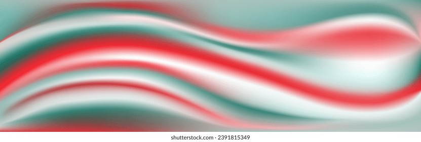 Blurred background for Christmas greeting card, red and green gradient on white texture. Template for creating a trend cover.