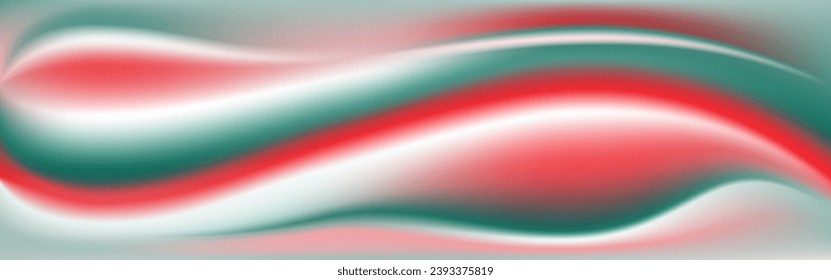 Blurred background for Christmas greeting card, red and green gradient on white texture. Template for creating a trend cover.
