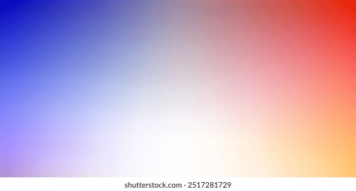 Plano de fundo borrado com cores de gradiente coloridas de laranja, azul e branco, plano de fundo abstrato de borrão de textura, textura de borrão de gradação abstrata