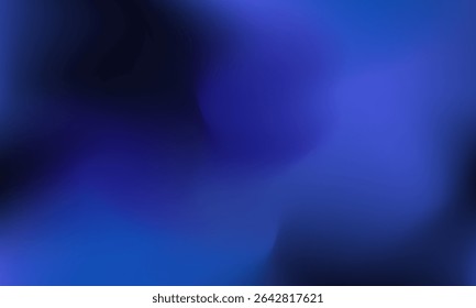 Um plano de fundo borrado com diferentes tons de azul, criando um efeito visual suave e abstrato. As cores se misturam perfeitamente, dando a impressão de um gradiente suave. Um estilo simples e minimalista.