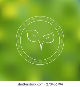 Blurred Background with Eco Badge