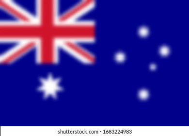 Blurred background with flag Australia Vector illustration