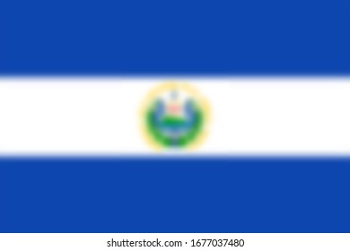 Blurred background with flag El Salvador. Vector illustration