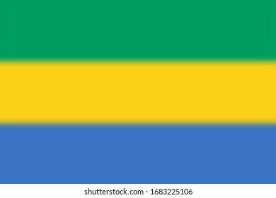 Fondo borroso con la bandera Gabon Vector ilustración