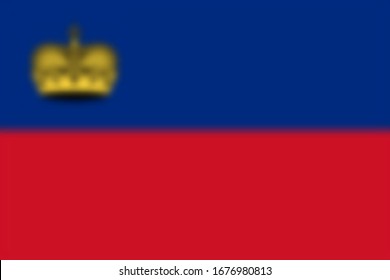 Blurred background with flag Liechtenstein. Vector illustration