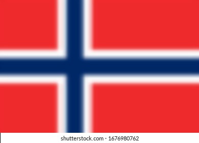 Blurred background with flag Norway. Vector illustration