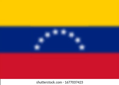 Blurred background with flag Venezuela. Vector illustration