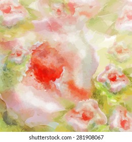 Blurred background with flower ornament