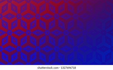 Blurred Background. Futuristic Template. Original Interior Background In Triangles Style. Curved Line. Vector Illustration. For Modern Interior Design, Fashion Print.