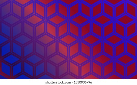 Blurred Background. Futuristic Template. Original Interior Background In Triangles Style. Curved Line. Vector Illustration. For Modern Interior Design, Fashion Print.