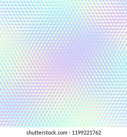 Blurred background. Geometric abstract pattern in low poly style. Effect of a glass. Small cubes. Vector image.