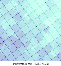 Blurred background. Geometric abstract pattern in low poly style. Effect of a glass. Vector image.