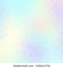 Blurred background. Geometric abstract pattern in low poly style. Effect of a glass. Vector image.