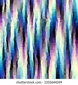 Blurred background. Geometric abstract pattern in low poly style. Wrong wavy lines.