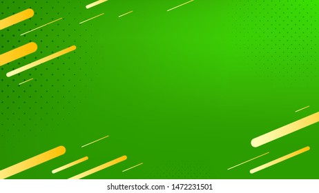 Blurred background. Geometric shapes. Abstract green gradient design. Dynamic shapes background. Landing page blurred cover. Geometric template banner. Vector