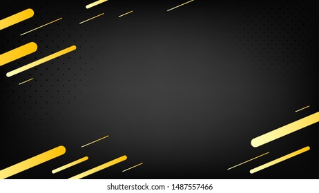 Blurred background. Geometric shapes. Abstract black gradient design. Dynamic shapes background. Landing page blurred cover. Geometric template banner. Vector