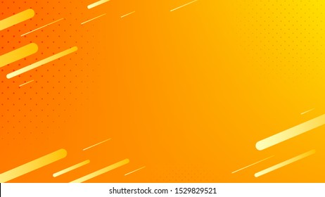 Blurred background. Geometric shapes. Abstract orange and yellow gradient design. Dynamic shapes background. Landing page blurred cover. Geometric template banner. Vector