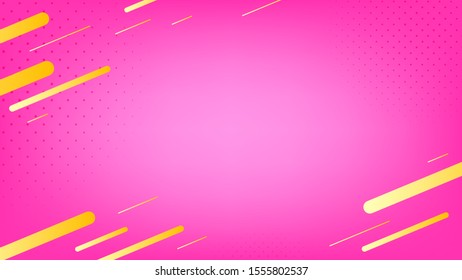 Blurred background. Geometric shapes. Abstract pink gradient design. Dynamic shapes background. Landing page blurred cover. Geometric template banner. Vector