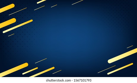 Blurred background. Geometric shapes. Abstract dark blue gradient design. Dynamic shapes background. Landing page blurred cover. Geometric template banner. Vector