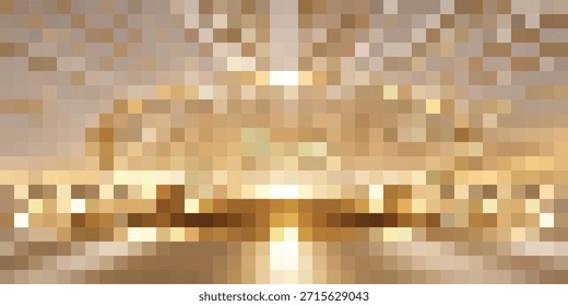 Un fondo borroso con rayas de luz dorada y efectos bokeh, creando una atmósfera cálida y abstracta.