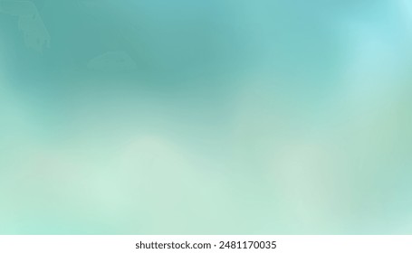 Blurred background, gradient green and blue, pastel style, abstract pattern, feels cool and winter.