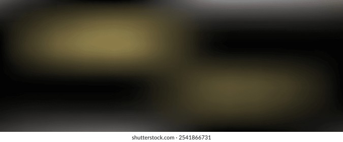 A blurred background with a gradient style, featuring dark black and soft yellow hues. The background has a smooth, misty texture. Abstract blurred gradient background vector