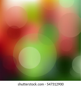 blurred background in green and red