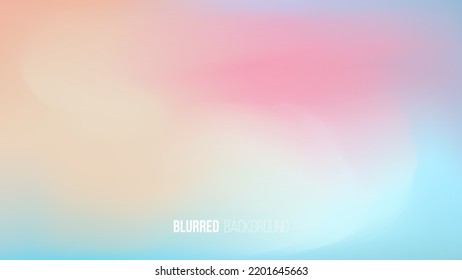Blurred background with light vibrant color gradient for your creative graphic design. Vector illustration.
