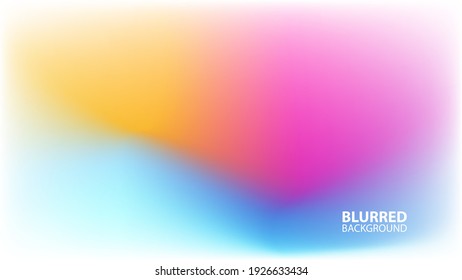 Blurred background with modern abstract light blurred color gradient. Smooth template for your creative graphic design. Vector illustration. - Shutterstock ID 1926633434